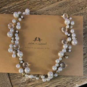 CHLOE + ISABEL Pearl & Crystal Long Necklace